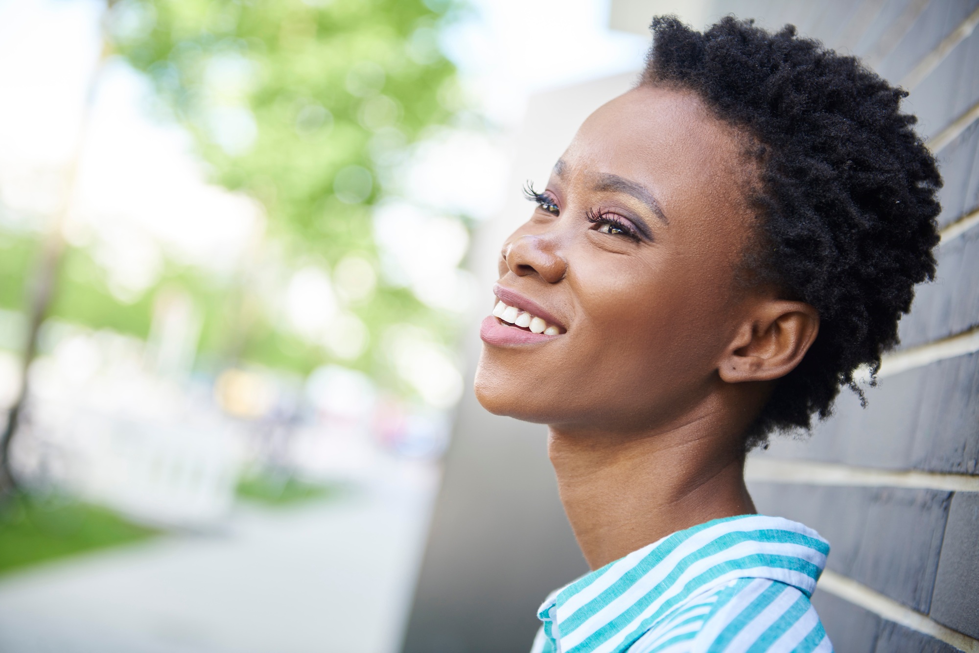 Portrait of smiling woman